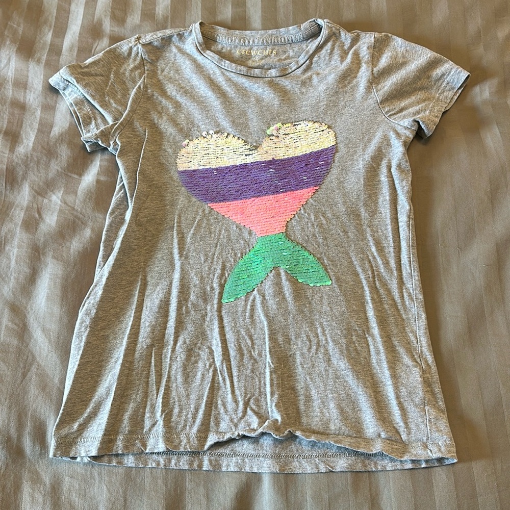 Crewcuts mermaid short sleeve - girls size 12